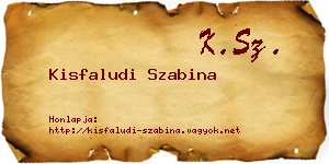 Kisfaludi Szabina névjegykártya